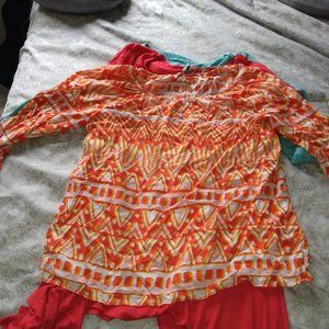 Long sleeve Orange Shirt